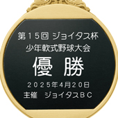 少年軟式野球大会優勝メダル