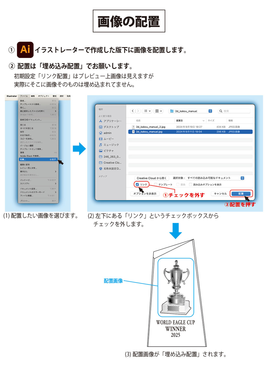 2Dレーザー加工のデータ作成基本情報