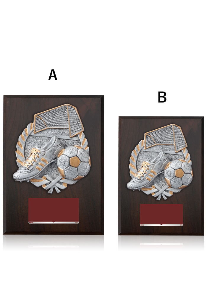 オシャレなアンティーク調のサッカー表彰楯 JA-CC-5839