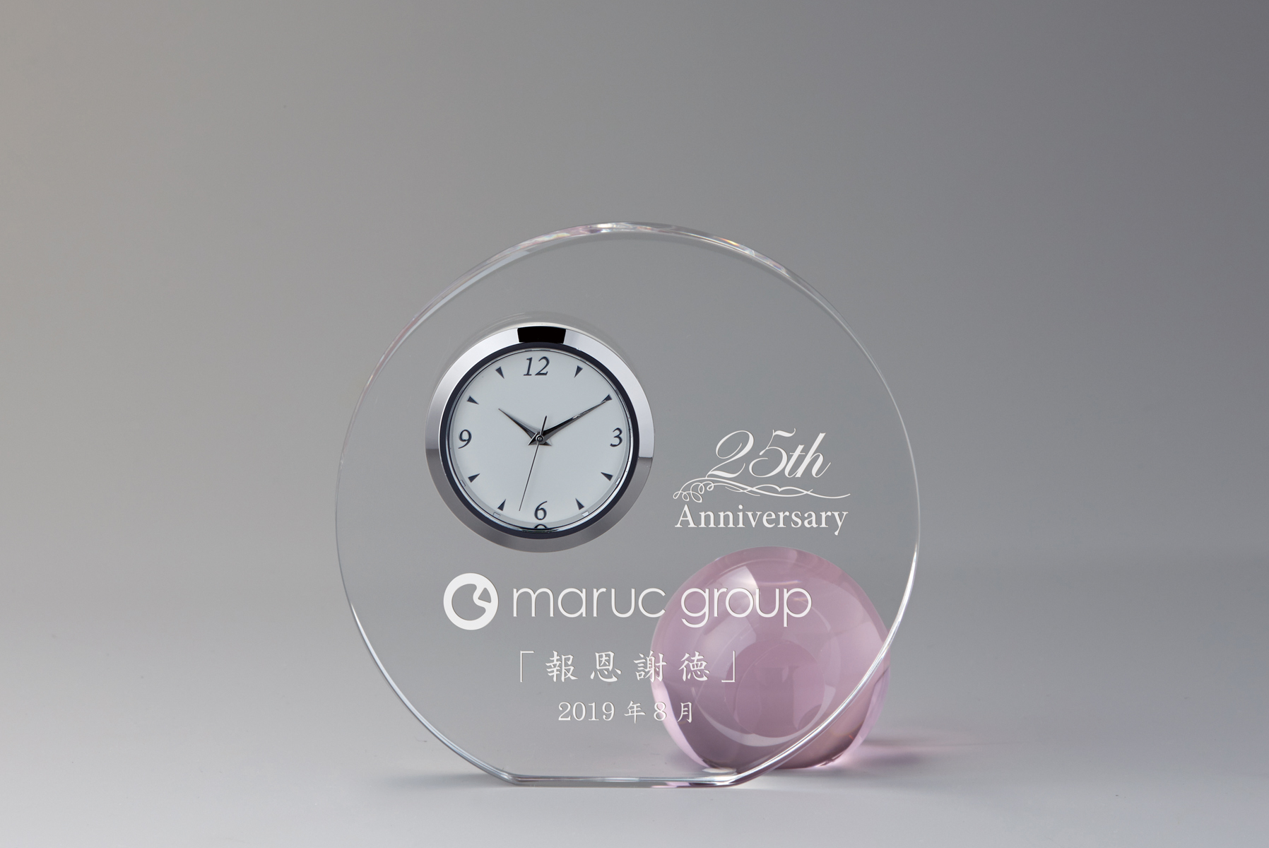 時計付きクリスタル記念品 JA-ZE-355-5