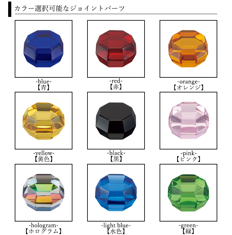 クリスタルトロフィーの選べるジョイントーパーツ一覧のご紹介 JAS-GW-4229