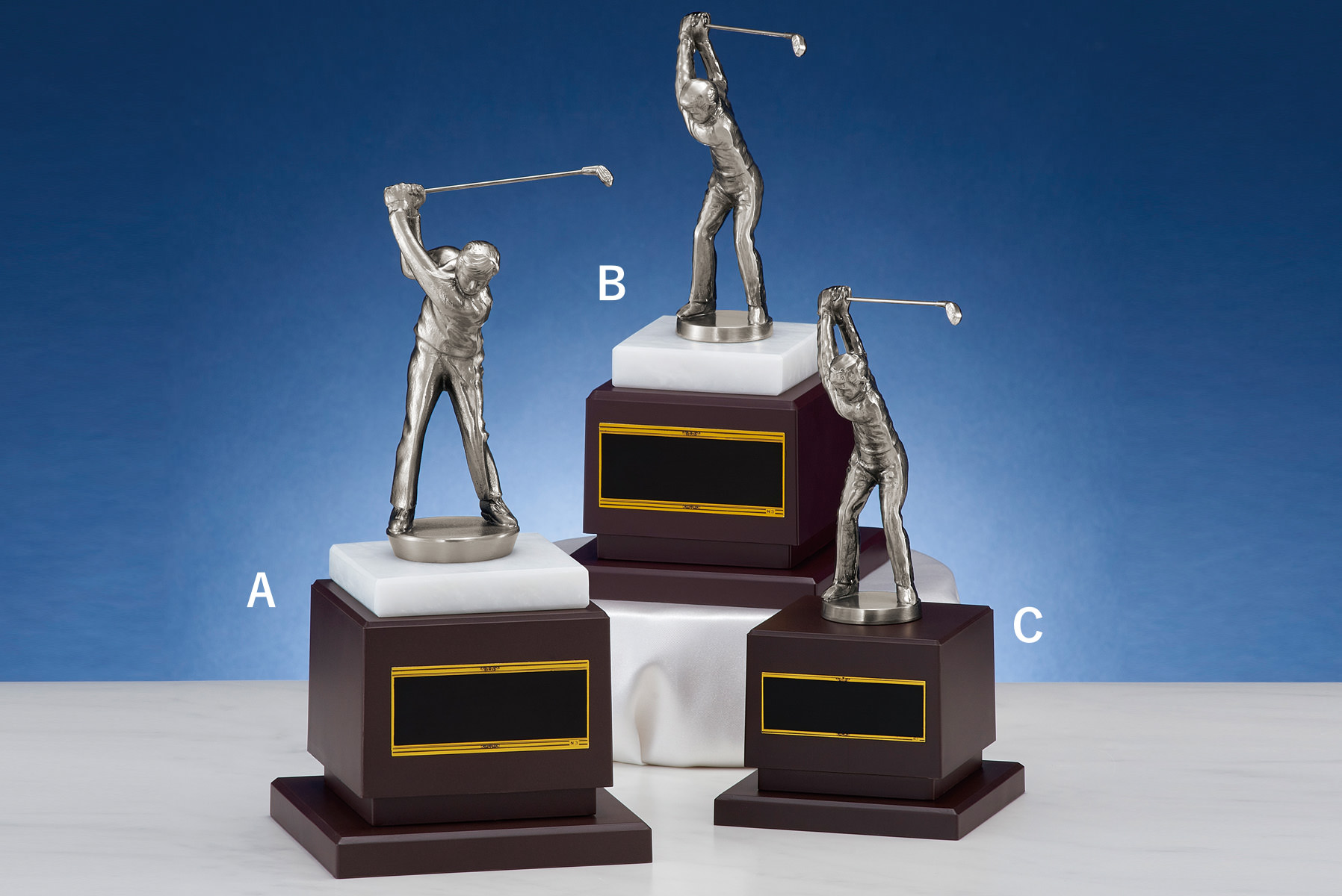 ブロンズ　ゴルフトロフィー　ガラスケース ブロンズゴルフトロフィーガラスケース