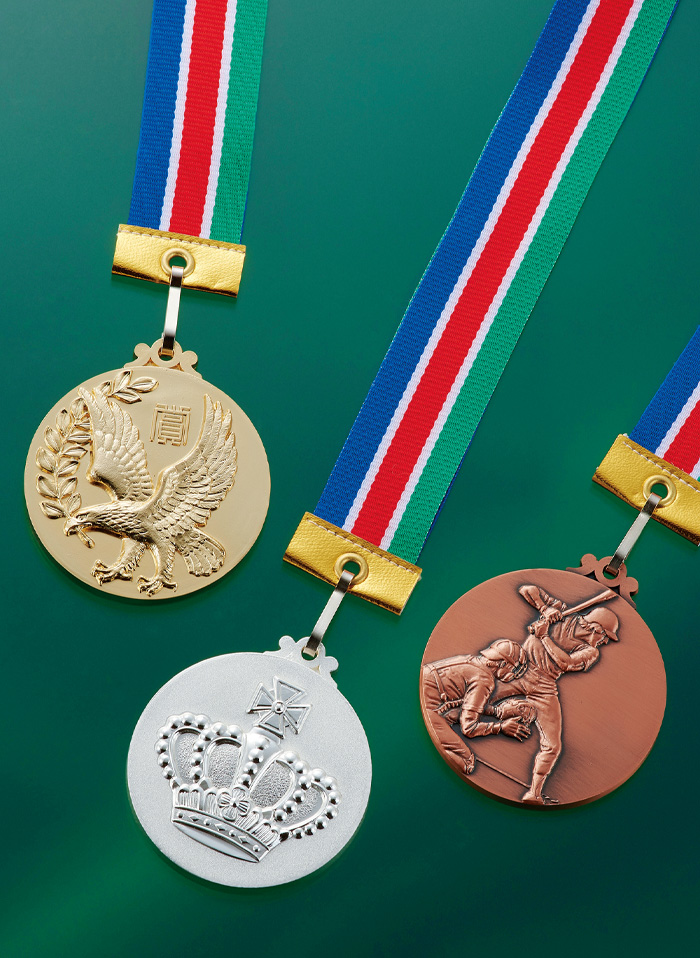 JAS-RLM-53 金メダル・銀メダル・銅メダルの3色から選択できる人気のミドルサイズメダル
