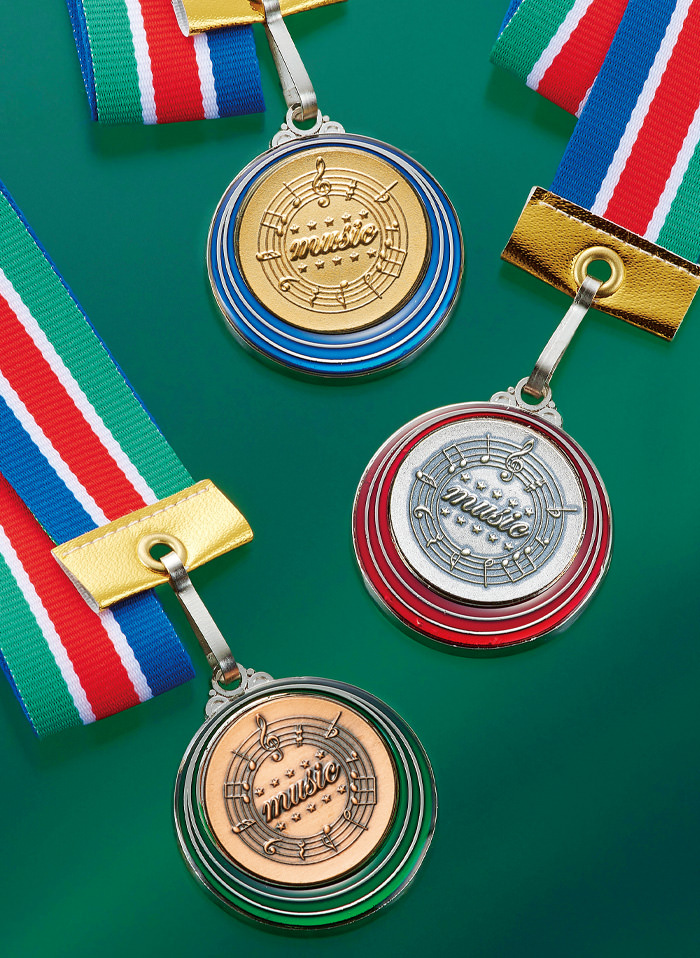 ピアノ・エレクトーン専用表彰カラーメダルピアノ・エレクトーン表彰