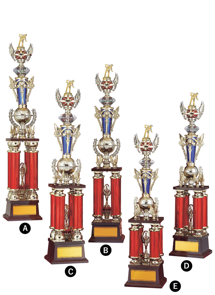 様々なシーンで使えるの四本柱トロフィー　JG-A-606-hobby-other