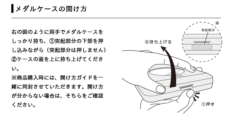 表彰メダルケースの開け方ガイド