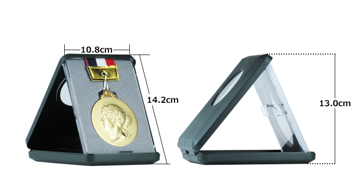 記念メダル・表彰メダルが飾れる高級メダルケース