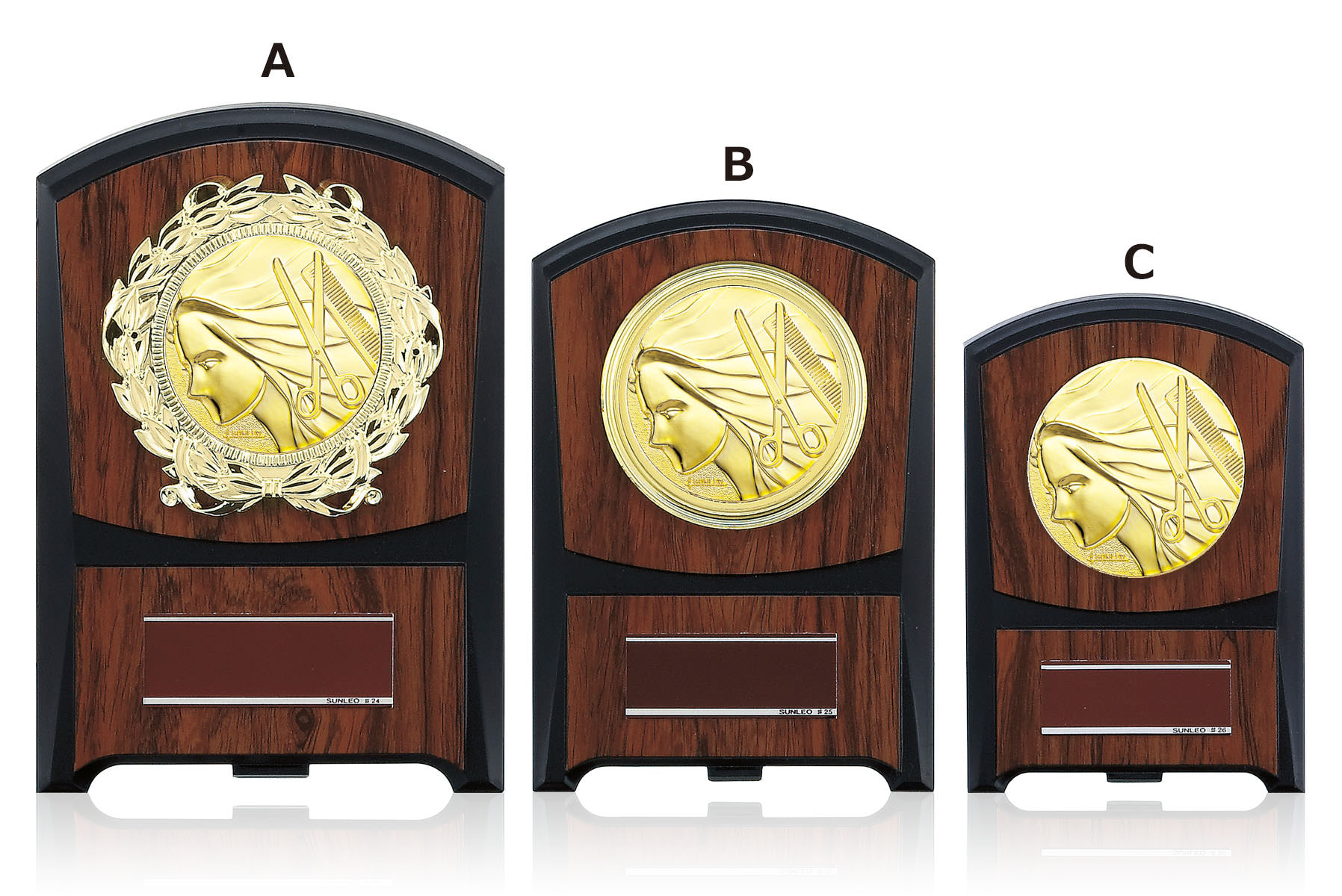 理容・美容専用の表彰楯 JS-ATZ-4474-barber