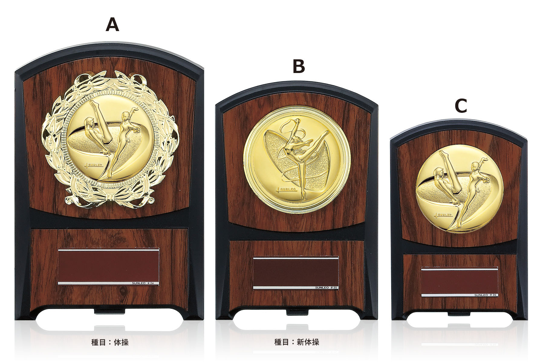 体操専用の表彰楯 JS-ATZ-4474-gymnastics