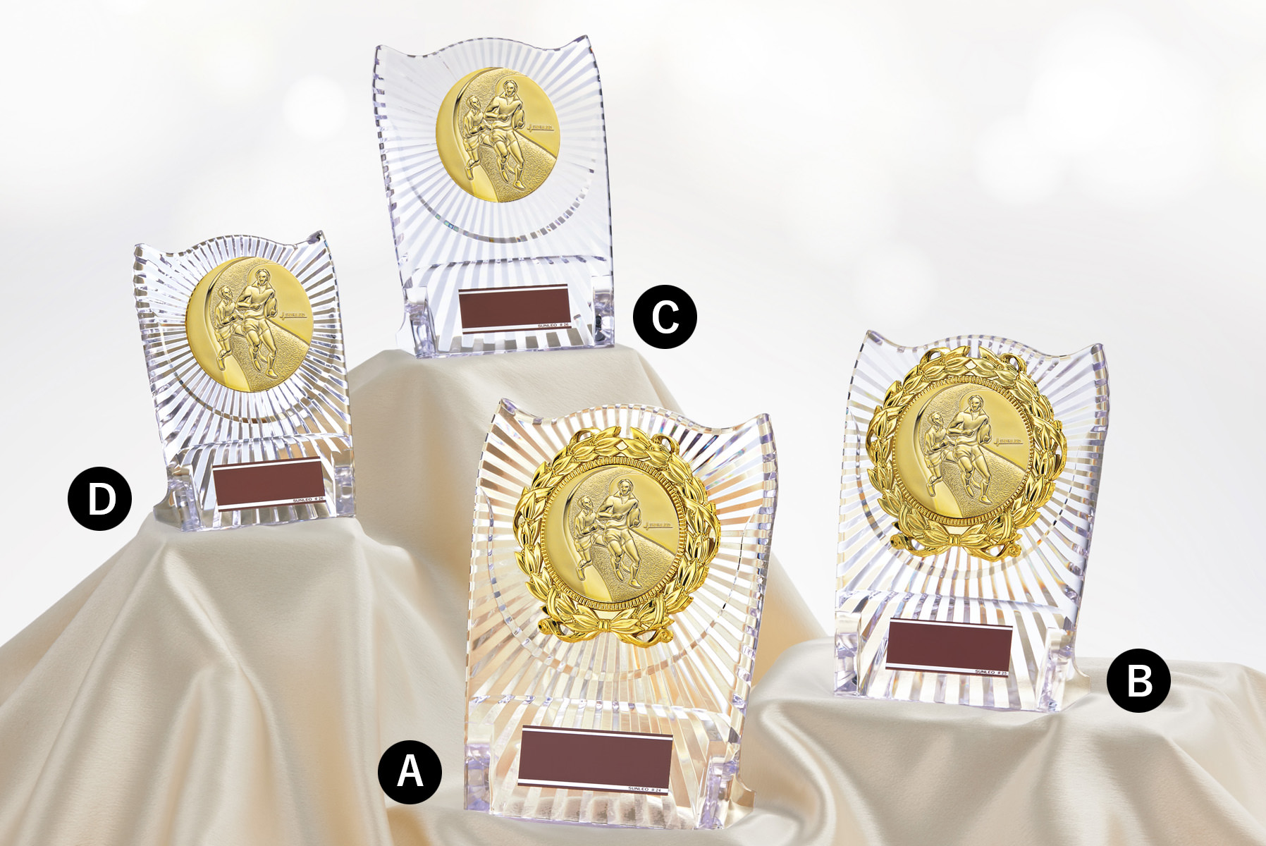 ハンドボール表彰のアクリル製低価格表彰楯 JS-ATZ-4477-ball-other