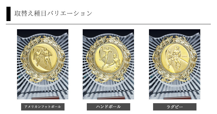 アメリカンフットボール・ハンドボール・ラグビーメダルが選べるお安い価格のアクリル表彰楯 JS-ATZ-4477-ball-other