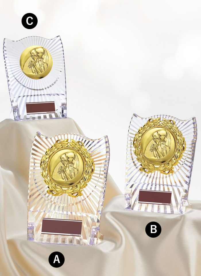 カラオケ大会用のアクリル表彰楯 JS-ATZ-4477-karaoke