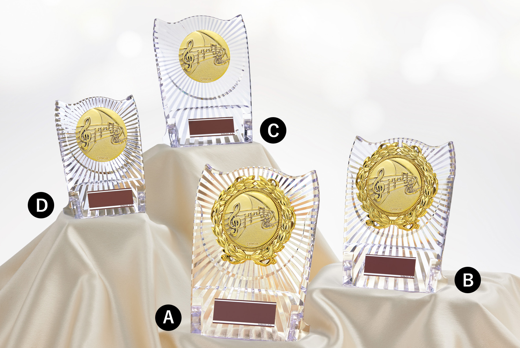 音楽用アクリル製表彰楯 JS-ATZ-4477-music