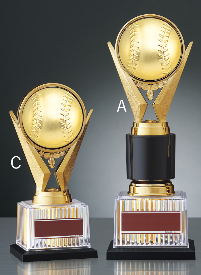 最多勝やホームラン王などの野球個人賞におすすめトロフィー JS-BRZ-3671-baseball