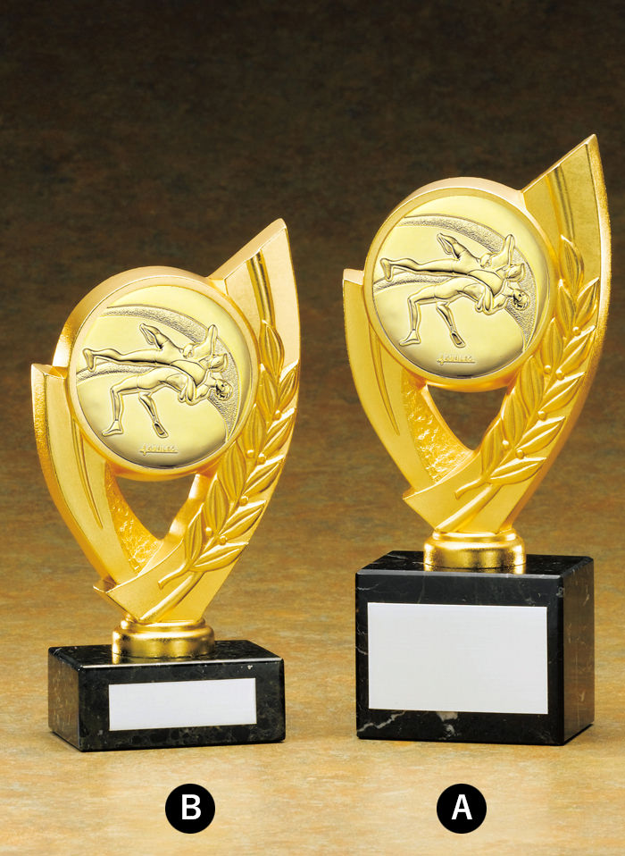 レスリング専用種目取替えブロンズトロフィー JS-BRZ-4649-wrestling