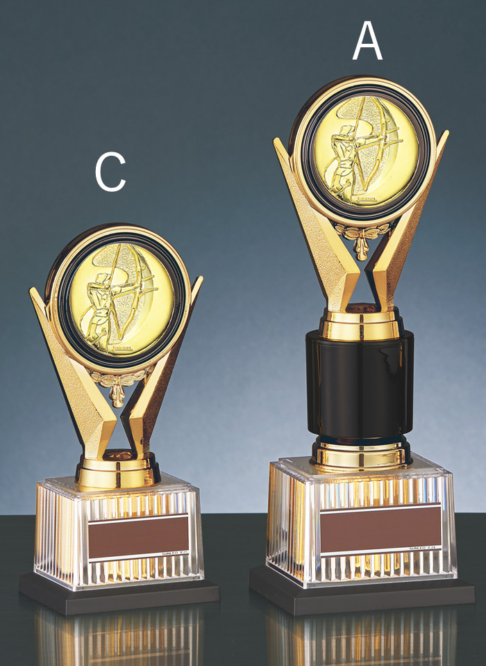 トロフィーの中でも一番人気Aサイズのサイズ感のご紹介 JS-BRZ-4670