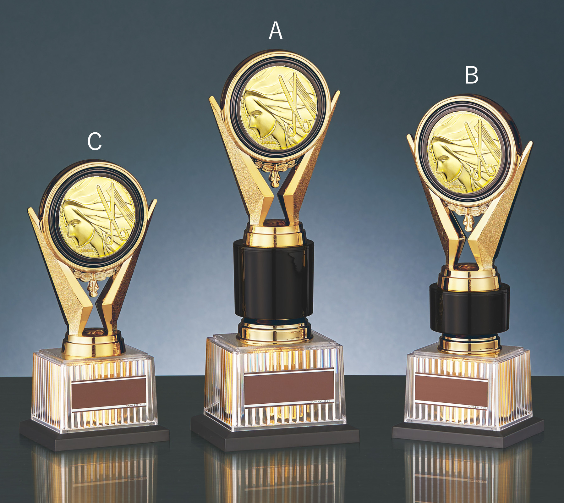 トロフィーの中でも一番人気Aサイズのサイズ感のご紹介 JS-BRZ-4670