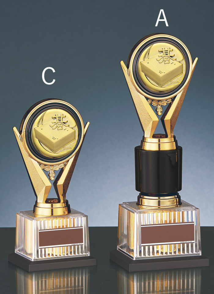 トロフィーの中でも一番人気Aサイズのサイズ感のご紹介 JS-BRZ-4670