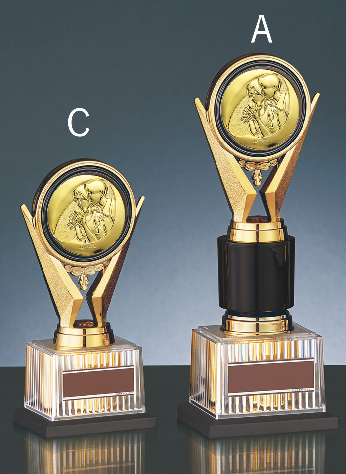 トロフィーの中でも一番人気Aサイズのサイズ感のご紹介 JS-BRZ-4670