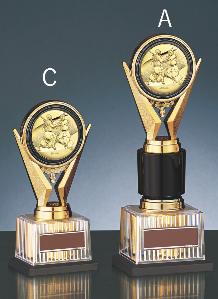 トロフィーの中でも一番人気Aサイズのサイズ感のご紹介 JS-BRZ-4670