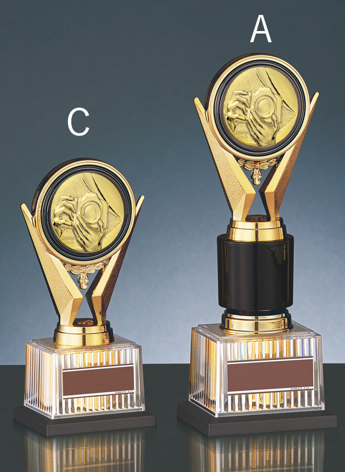 トロフィーの中でも一番人気Aサイズのサイズ感のご紹介 JS-BRZ-4670