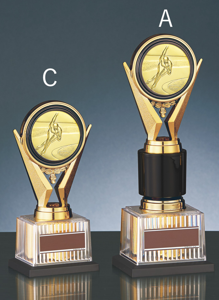 トロフィーの中でも一番人気Aサイズのサイズ感のご紹介 JS-BRZ-4670