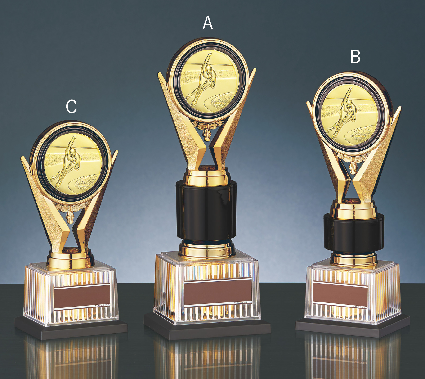 エパリダ トロフィー スケート競技用ブロンズトロフィースケートブロンズトロフィーJS-BRZ