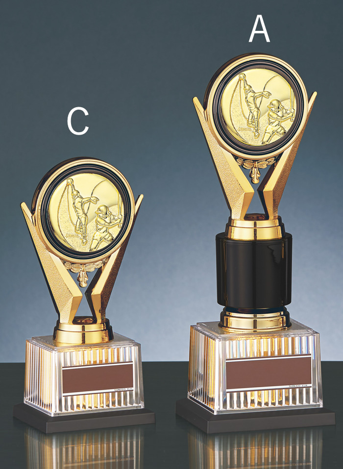 トロフィーの中でも一番人気Aサイズのサイズ感のご紹介 JS-BRZ-4670