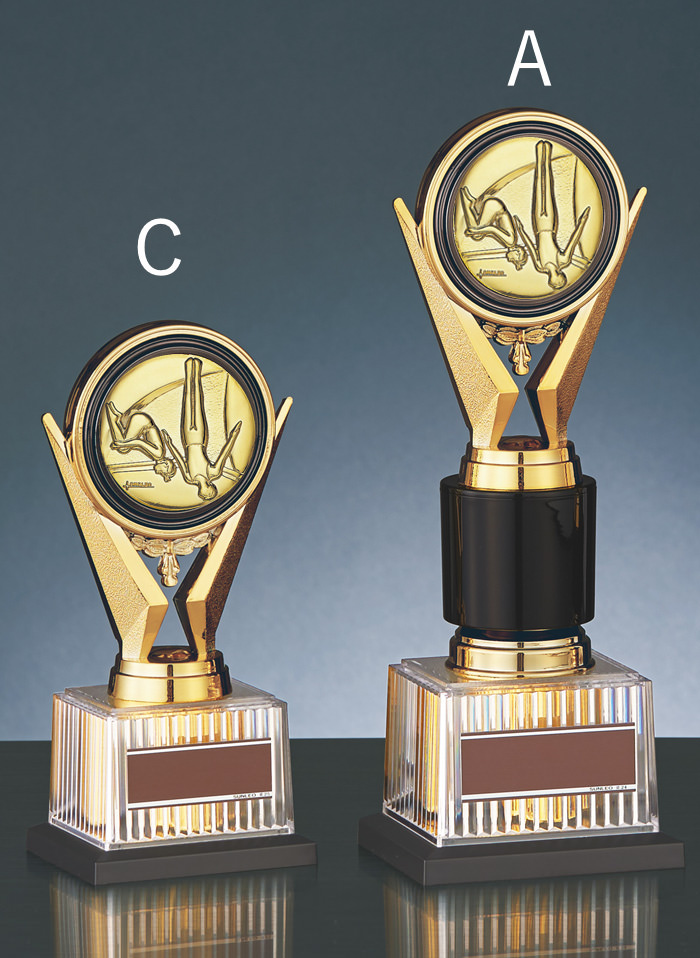 トロフィーの中でも一番人気Aサイズのサイズ感のご紹介 JS-BRZ-4670