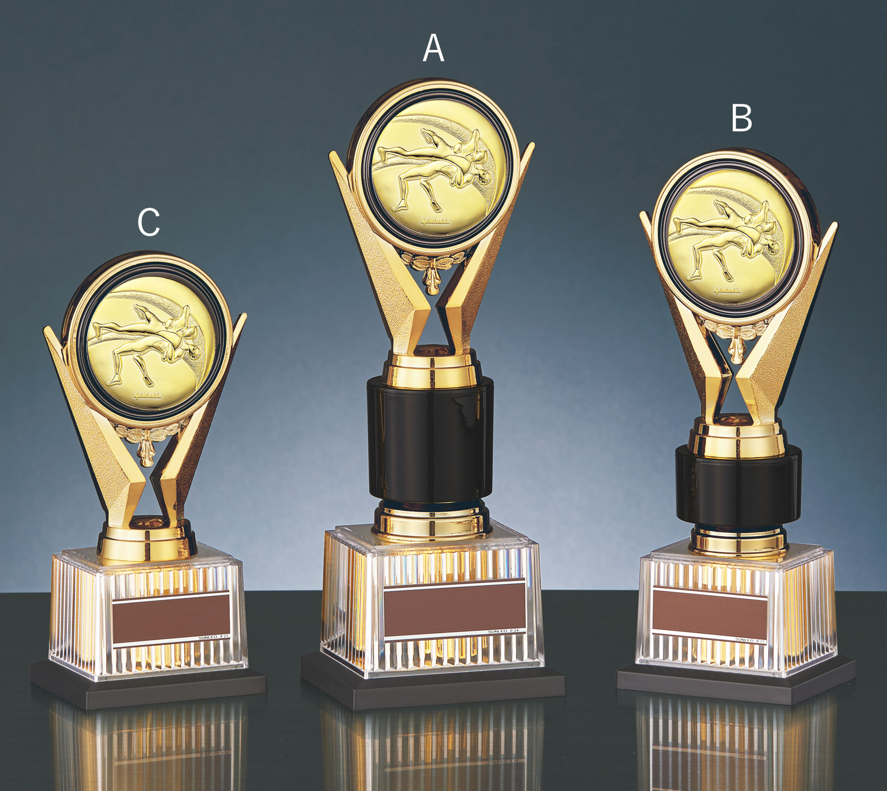 トロフィーの中でも一番人気Aサイズのサイズ感のご紹介 JS-BRZ-4670