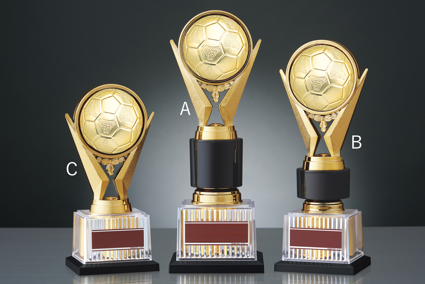 競技や種目の立体的なボールレリーフが自由に選択できます JS-BRZ-4671