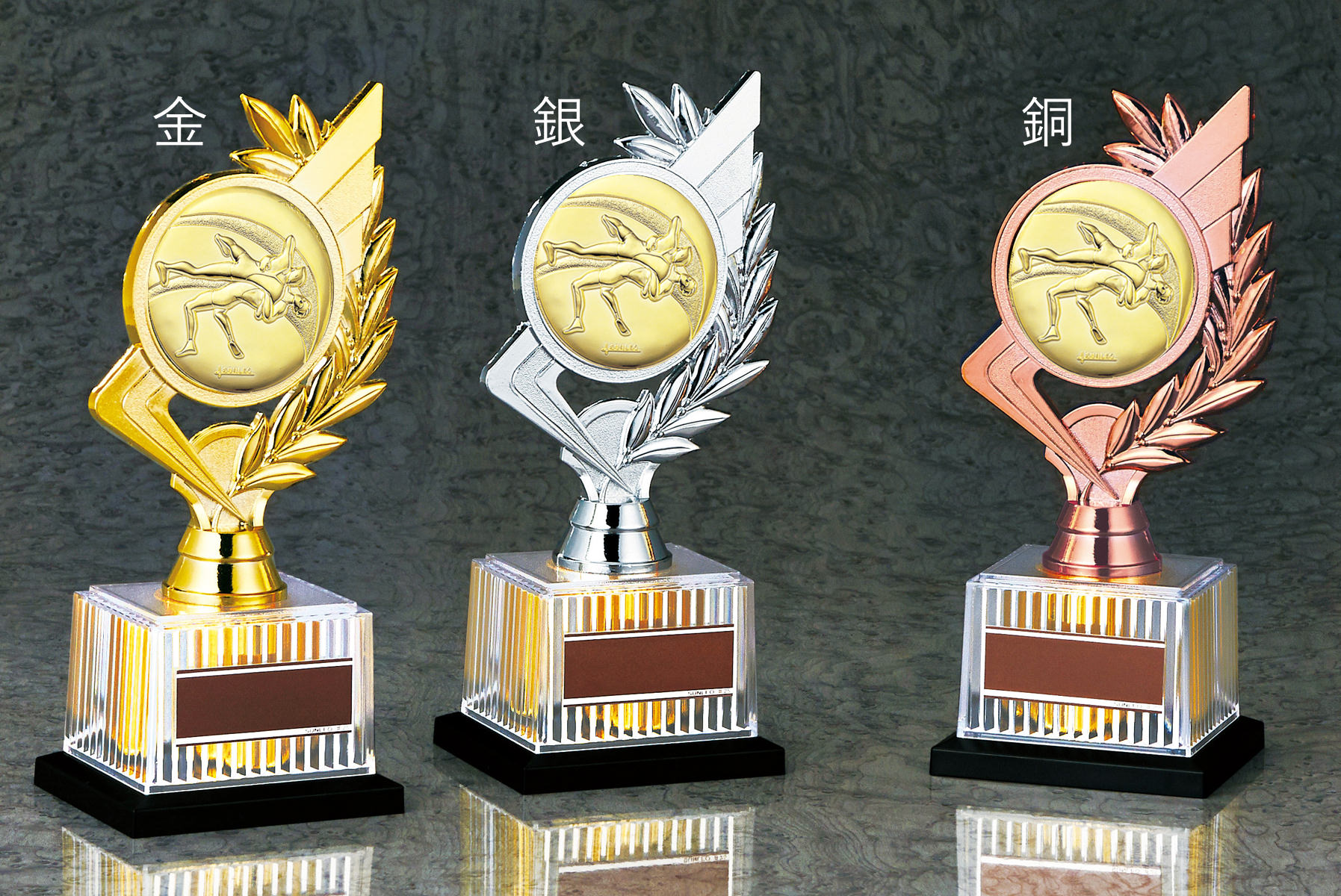 競技・種目の取替えができるブロンズトロフィー JS-BRZ-4672