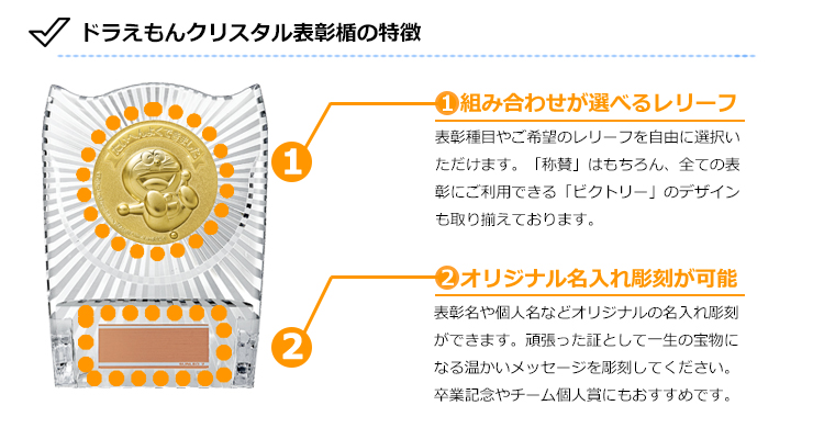JS-DRZ-8005　ドラえもん選べるデザインとメダル裏面彫刻プレート