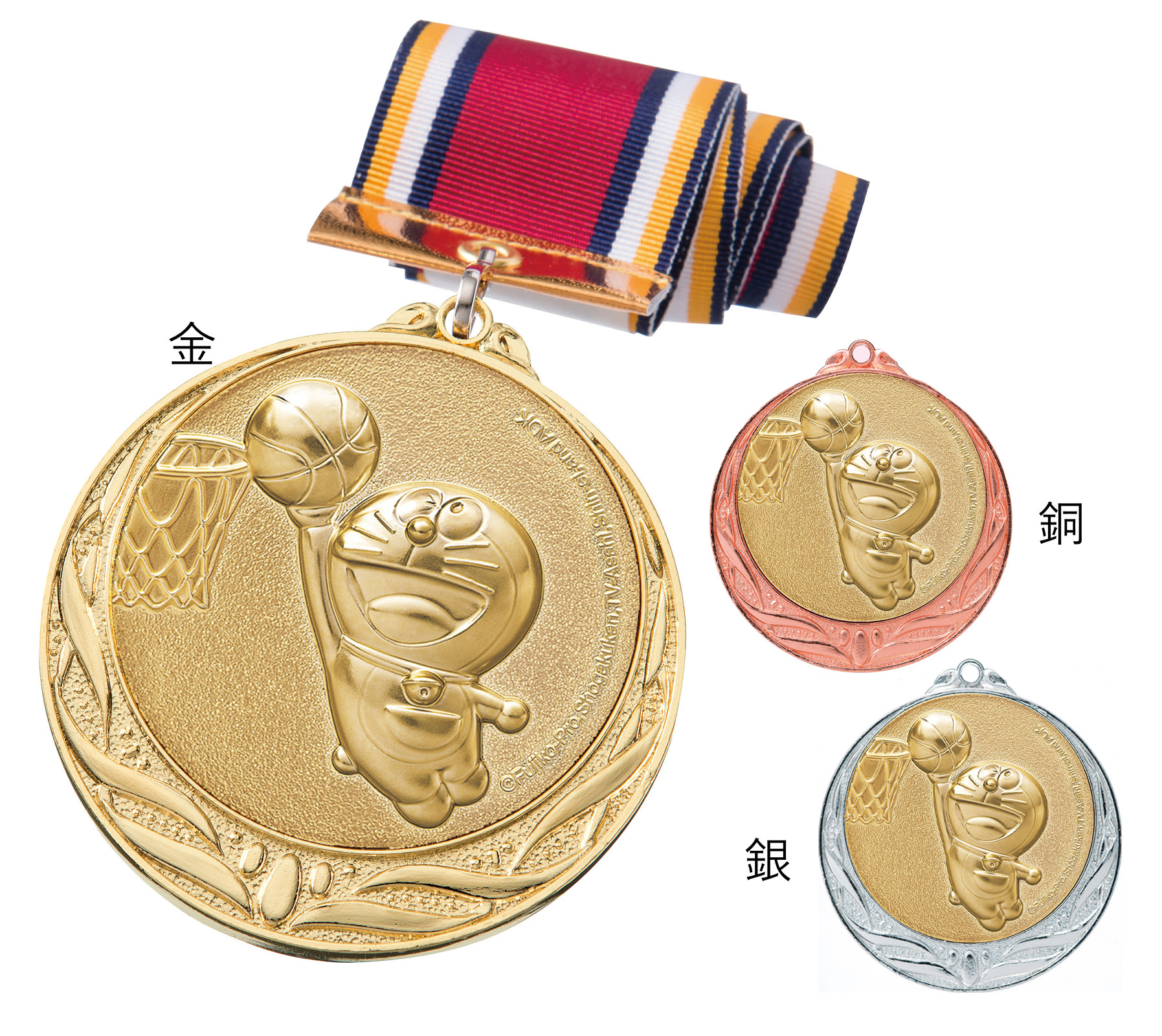 JS-DRZ-4005　ご要望にお応えして遂に登場！！スポーツ・音楽・学習全てに使えるドラえもん表彰メダル