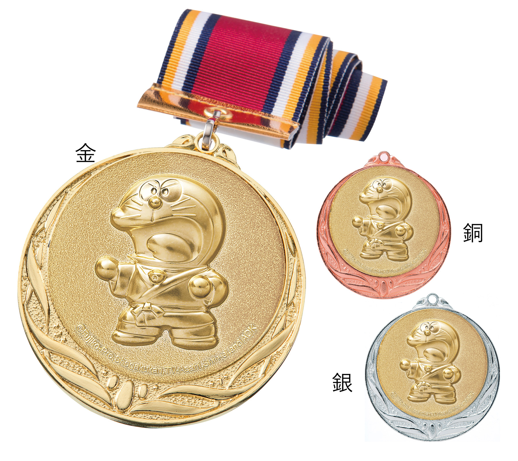 JS-DRZ-4005　ご要望にお応えして遂に登場！！スポーツ・音楽・学習全てに使えるドラえもん表彰メダル