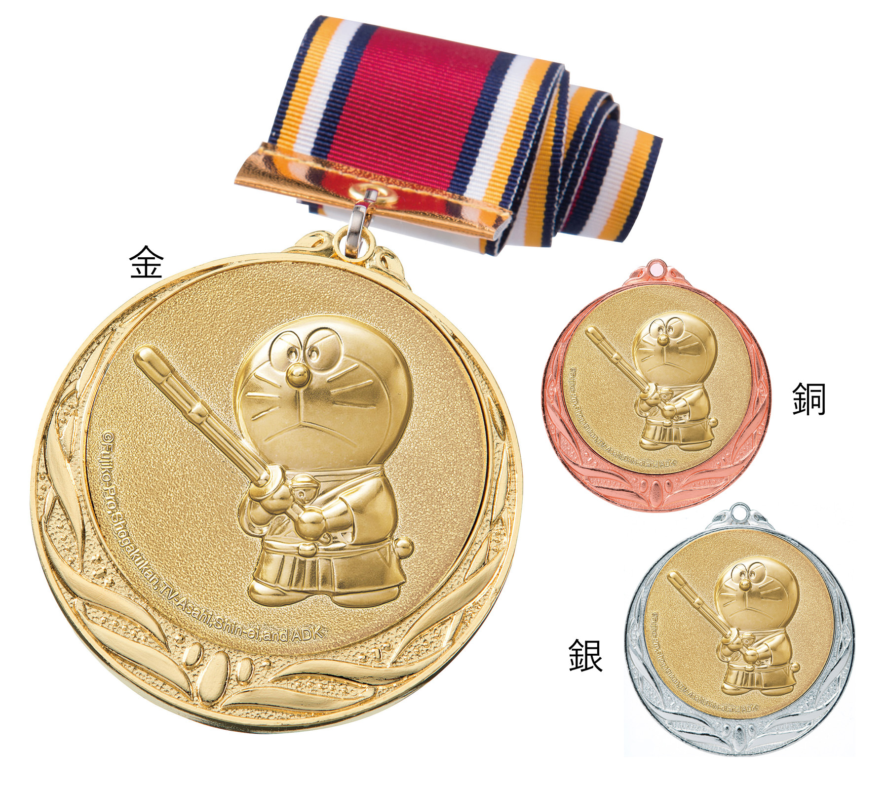 JS-DRZ-4005　ご要望にお応えして遂に登場！！スポーツ・音楽・学習全てに使えるドラえもん表彰メダル