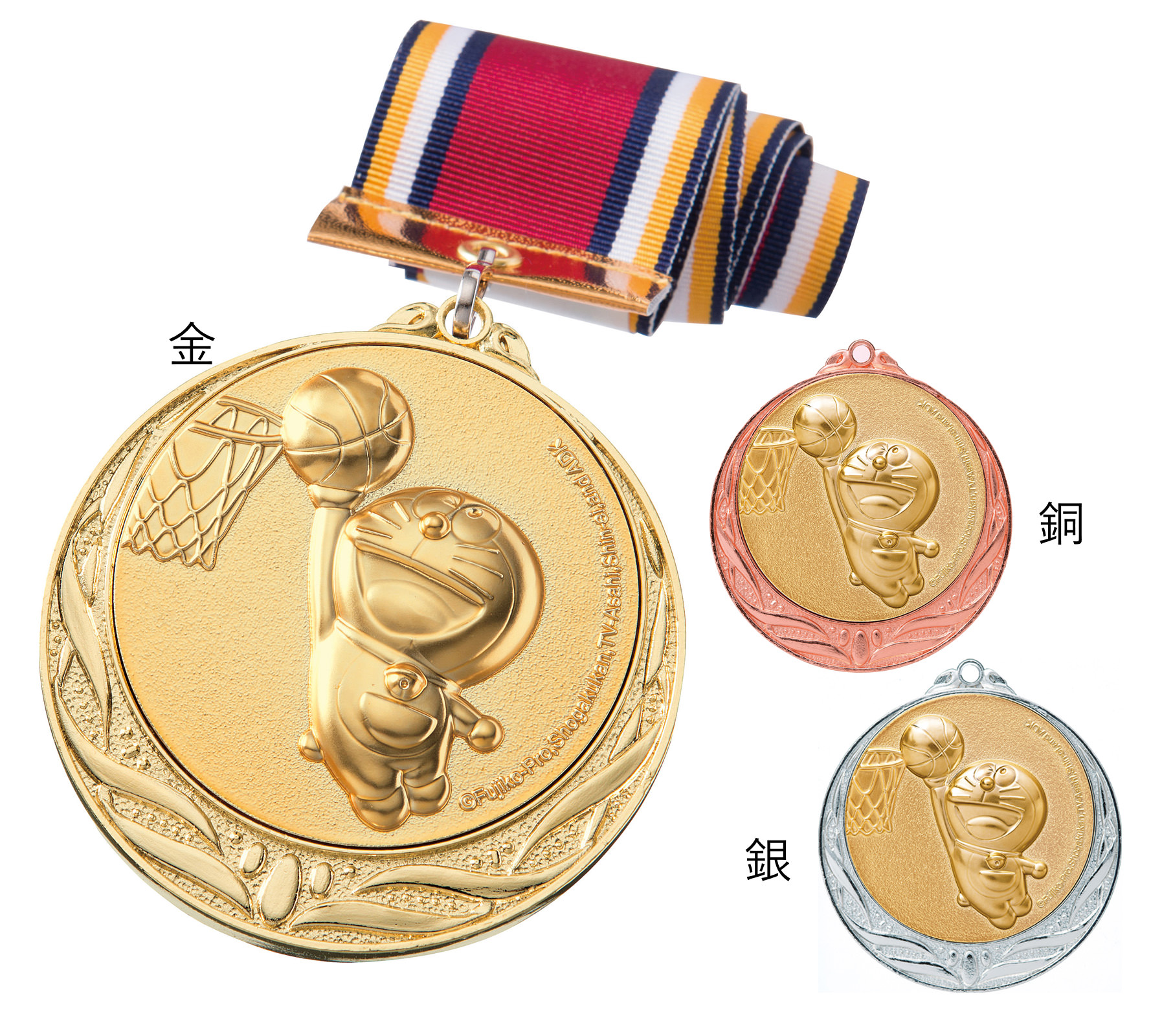 JS-DRZ-4005　ご要望にお応えして遂に登場！！スポーツ・音楽・学習全てに使えるドラえもん表彰メダル