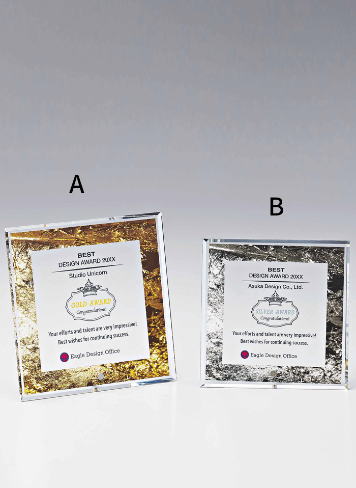 アクリル製セミオーダー楯 JS-L22-02