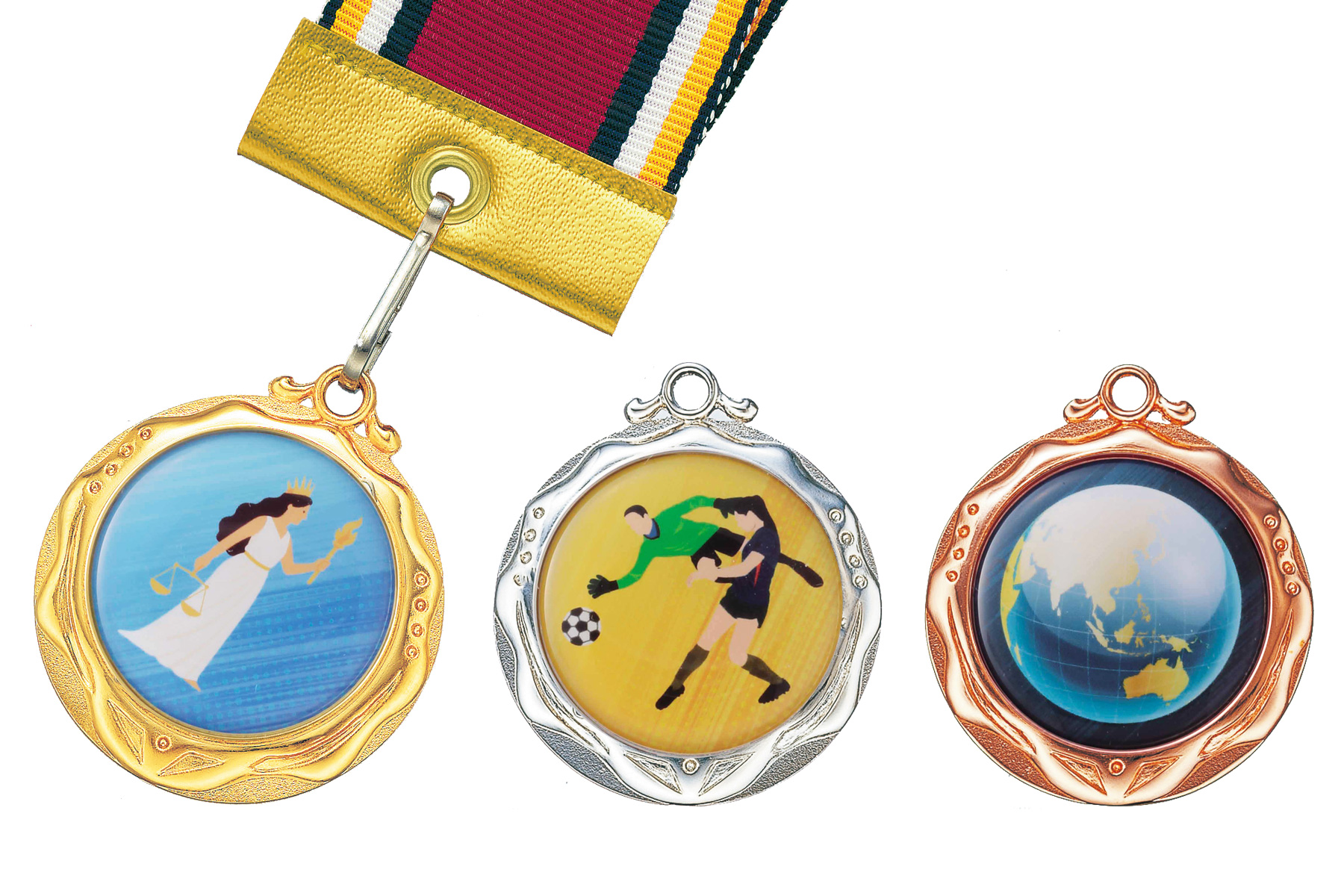 キッズ用イラスト表彰メダル　JS-MY-8245