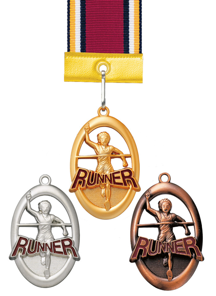 かわいいイラストデザインの表彰メダル JS-MY-8325