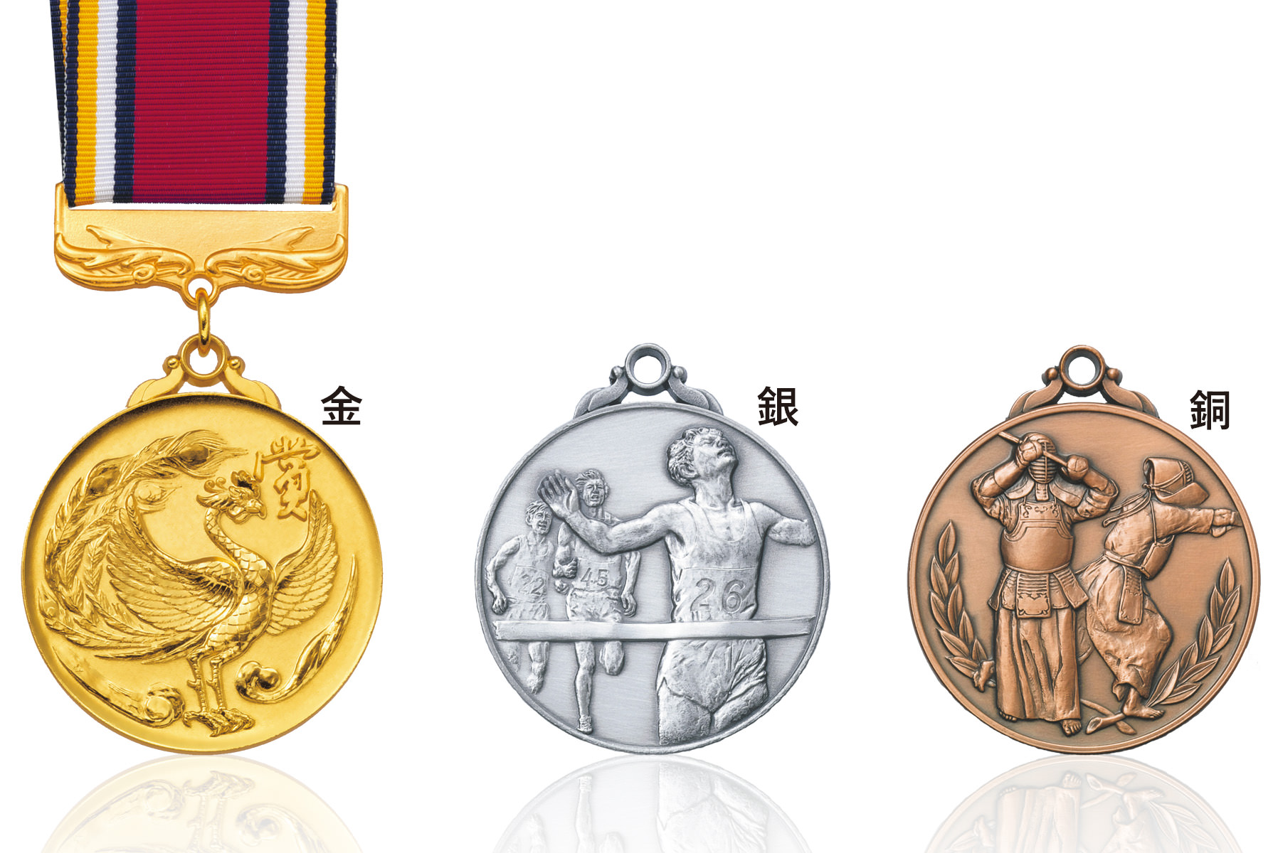 JS-MY-8525　高級スタンドケースが付いたMサイズメダル。各種スポーツ大会で大活躍中の人気メダルです。