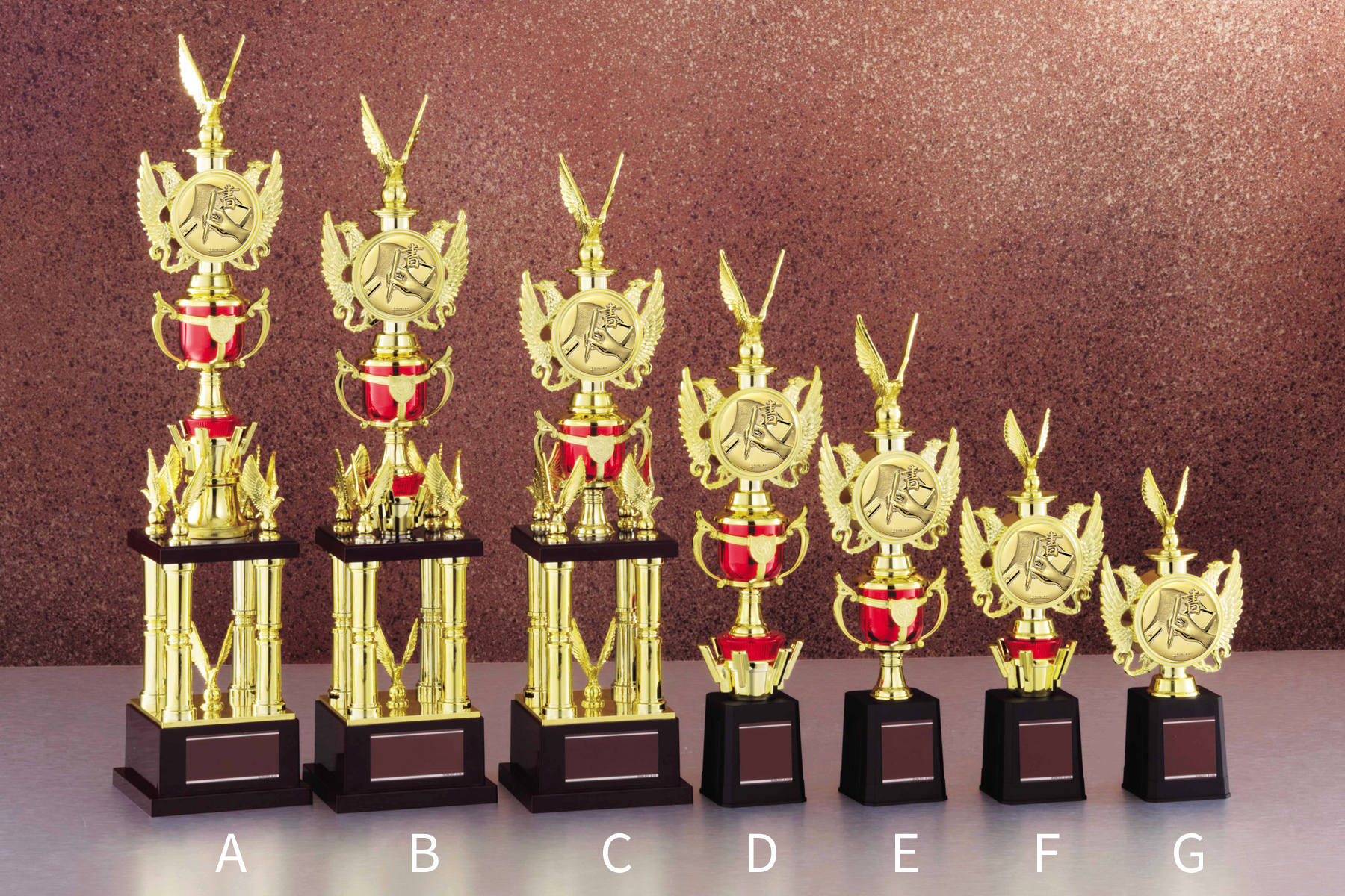 絵画・習字コンテスト用のチャンピオントロフィー JS-TRZ-4370-calligraphy