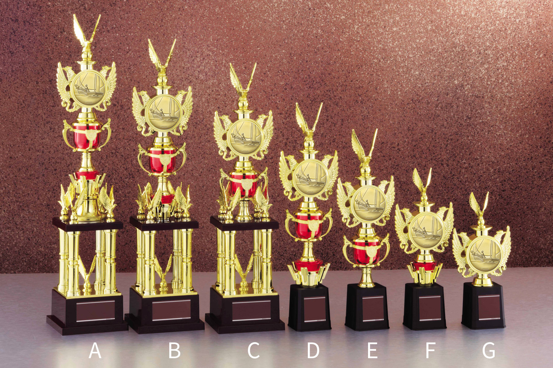 ヨット・カヌー・ボート用のウォータートロフィー JS-TRZ-4370-yacht