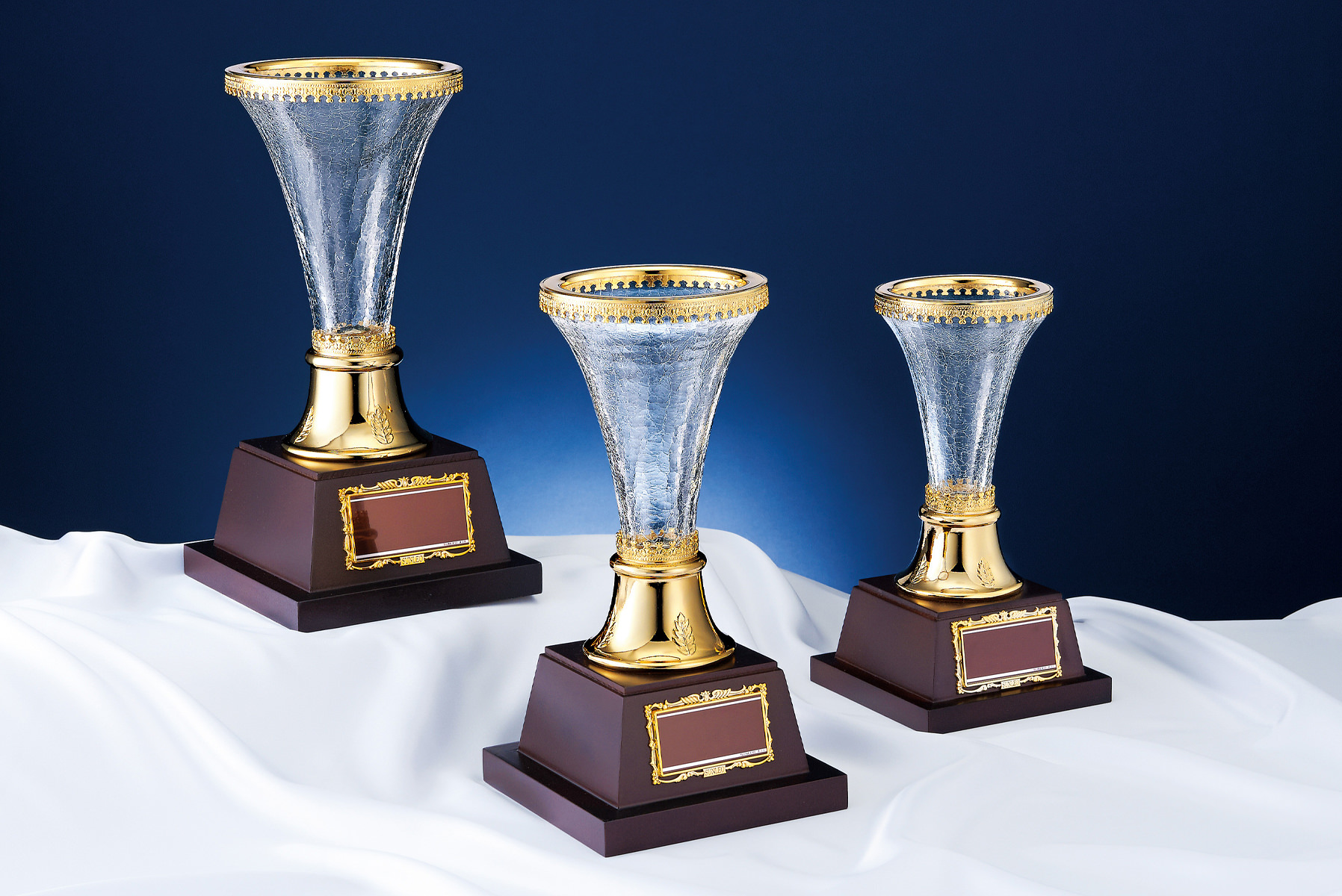 おしゃれなガラス製優勝カップ　JS-YC-4909