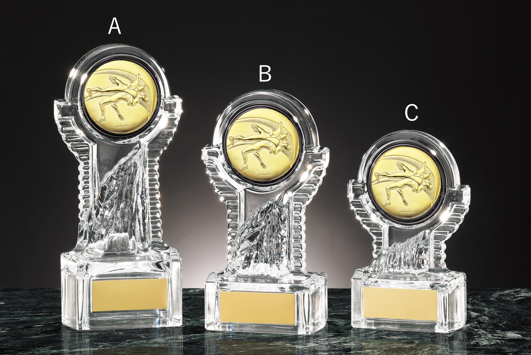 レスリング専用のクリスタルトロフィー JS-YCZ-4939