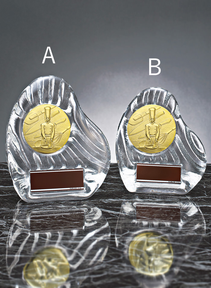 料理コンテスト用のおしゃれなガラス表彰楯 JS-YCZ-4956-cooking