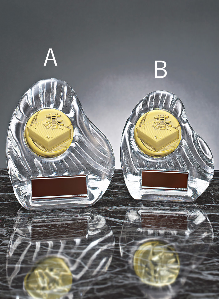 囲碁表彰用のクリスタル表彰楯 JS-YCZ-4956-igo