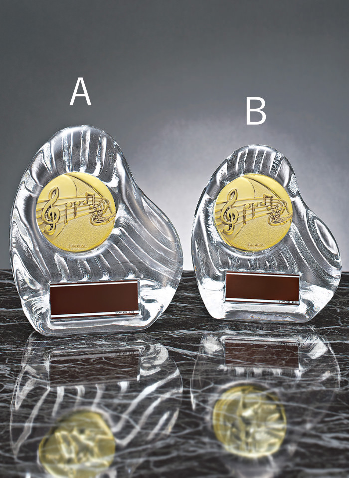 音楽用のクリスタル表彰楯 JS-YCZ-4956-music