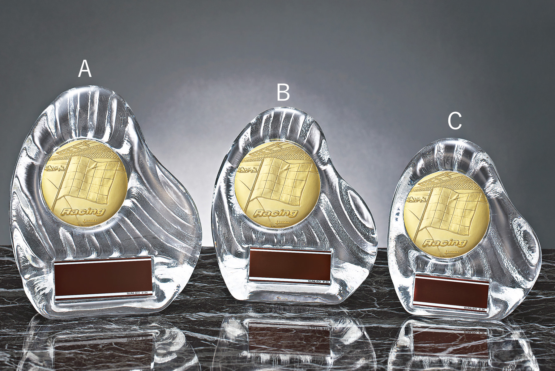 カーレース用のクリスタル表彰楯 JS-YCZ-4956-race
