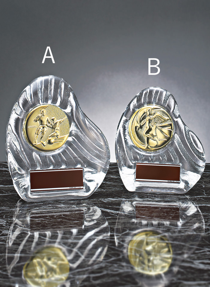 滑らかなガラス製コンパクト楯 JS-YCZ-4956